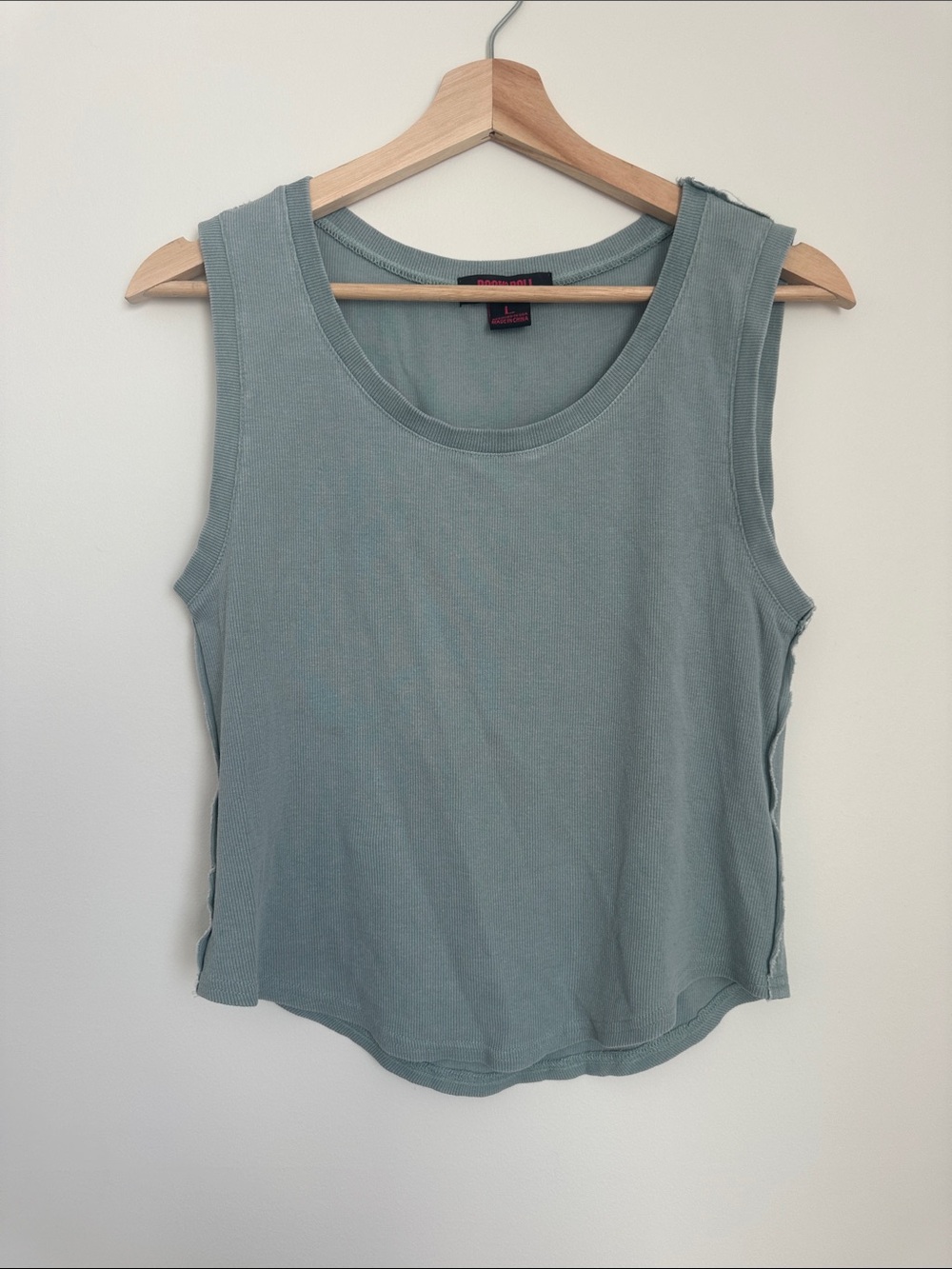 Classic Scoop Neck Tank Top - Sage